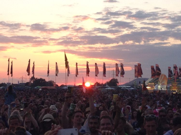 Sundown on Sunday night from Other Stage