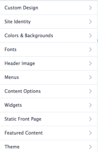 Opening Widgets would allow you to edit the widgets you added to these locations through your Widgets section. 